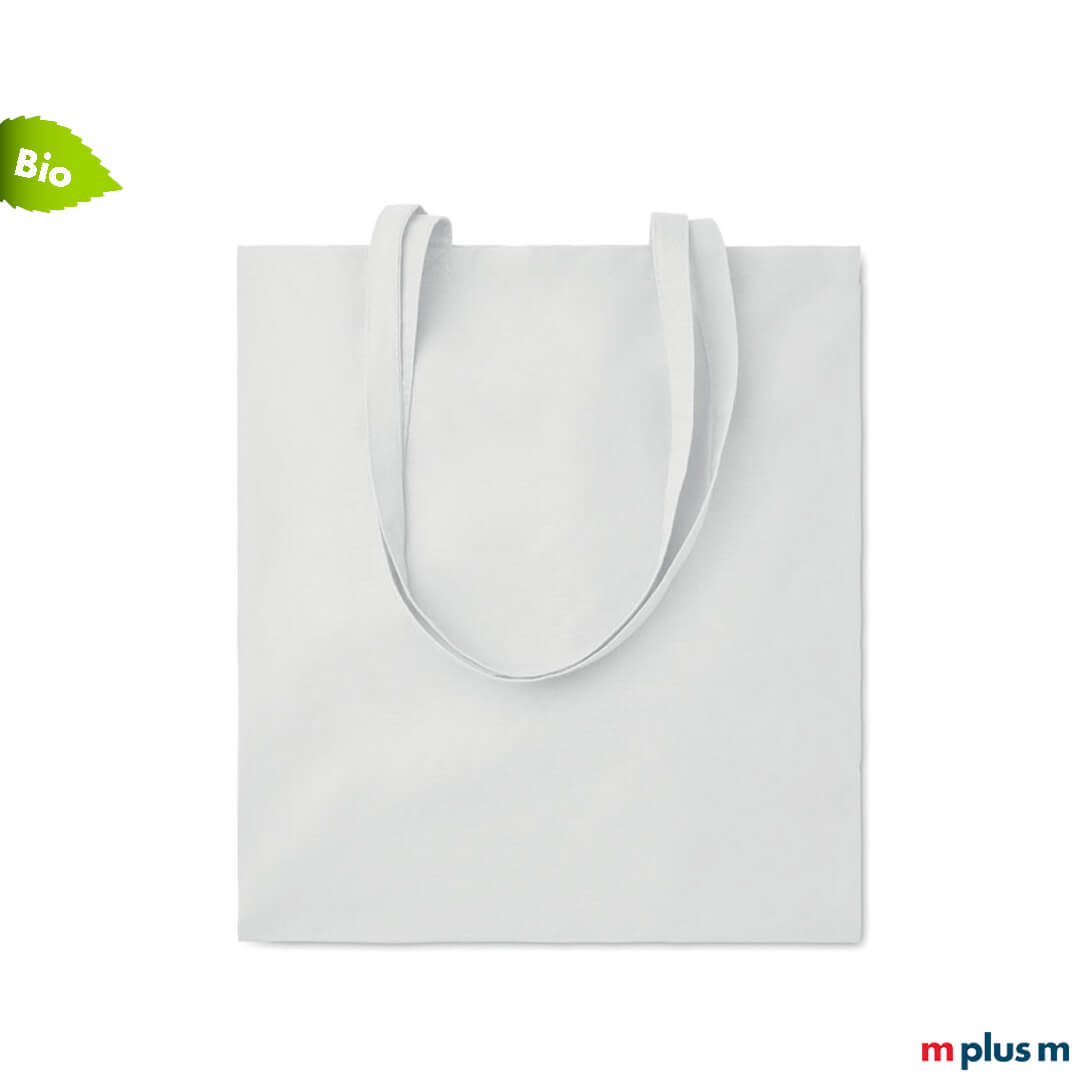 Weiße Stofftasche aus Bio-Baumwolle Weiße Stofftasche aus Bio-Baumwolle