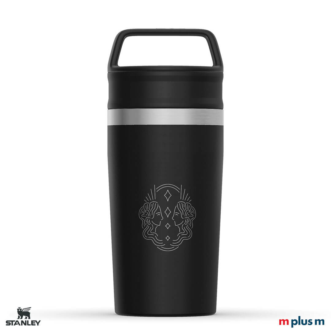 Stanley Café-To-Go 350 ml Thermobecher mit Logo Gravur Hochwertiger Stanley Cafe To Go Thermobecher  in schwarz mit Logo Gravur