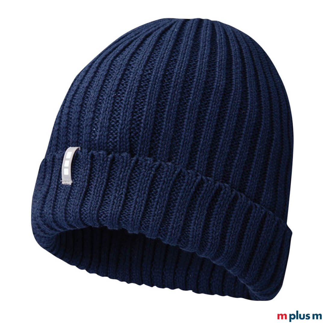 Daniel Beanie aus Bio-Baumwolle in der Farbe Blau Daniel Beanie aus Bio-Baumwolle in der Farbe Blau