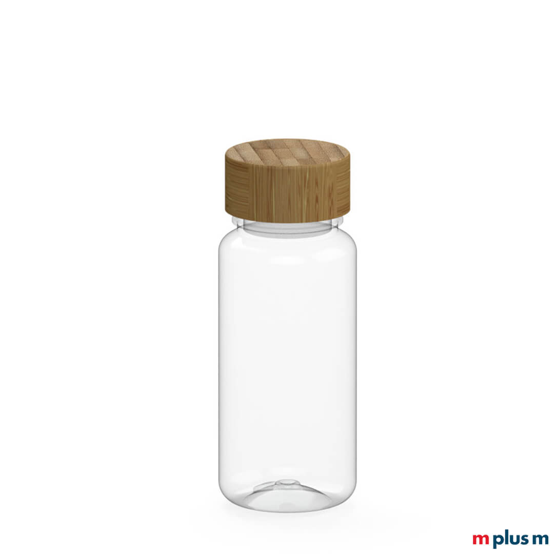 Giveaway-Natural-Trinkflasche-Wasser-bedrucken-mit-Logo-bedruckt-400ml-0-4l-als-Werbeartikel-zum-verschenken Natural Wassertrinkflasche mit Bambusverschluss bedrucken mit Logo als Werbegeschenk für Weihnachten