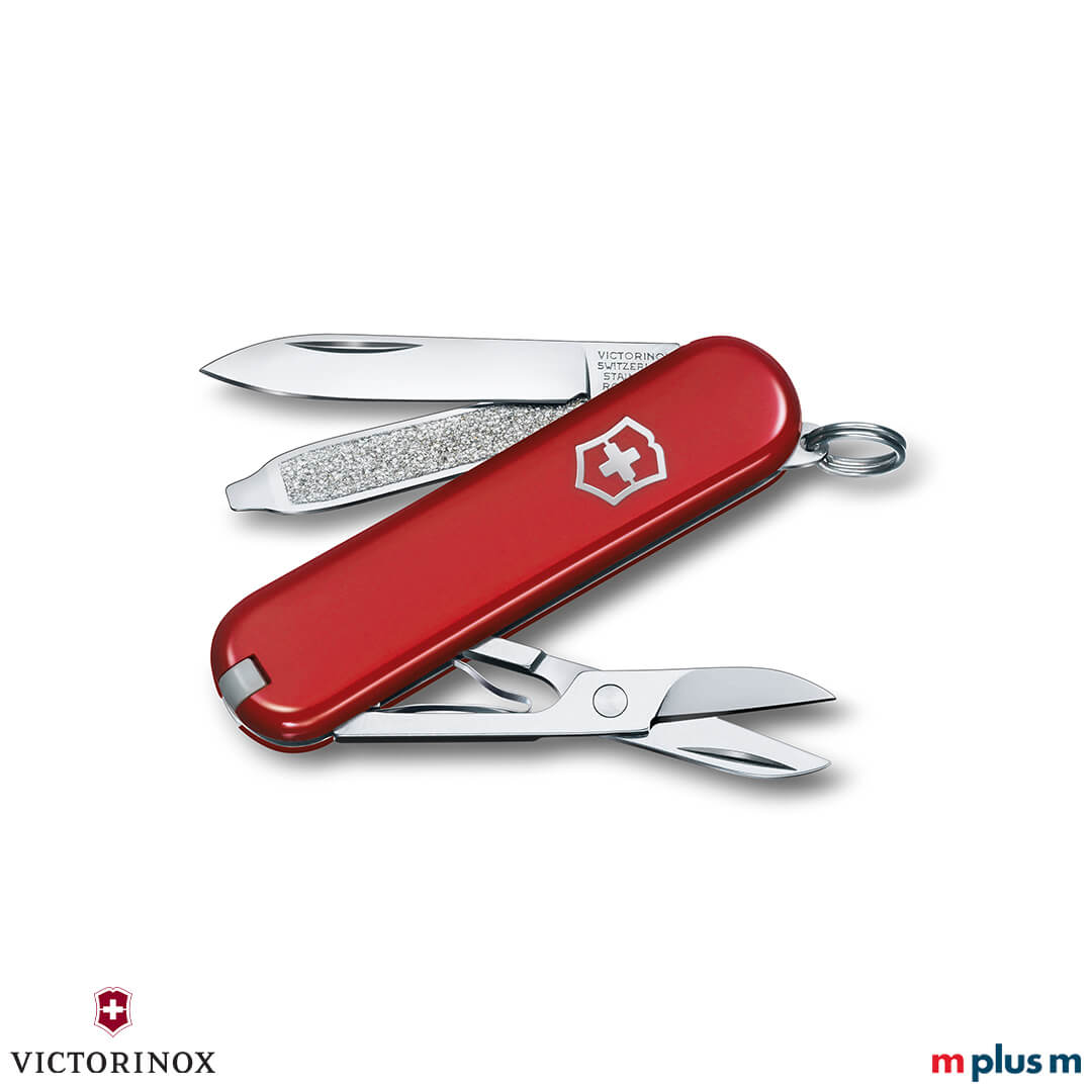Kleines Schweizer Taschenmesser 'Classic SD Colors' in Rot als Werbeartikel Kleines Schweizer Taschenmesser 'Classic SD Colors' in Rot als Werbeartikel
