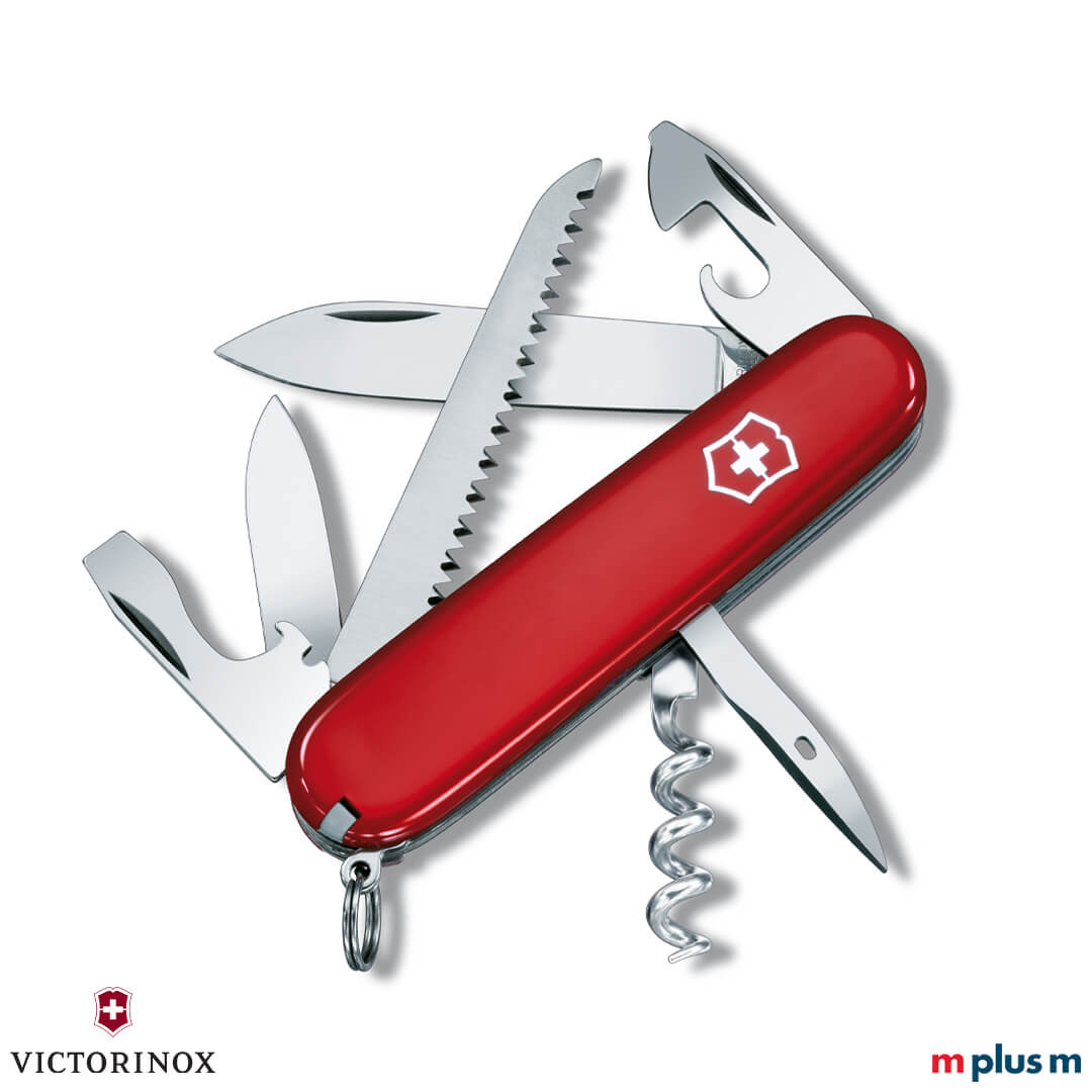 Victorinox Camper in der Farbe Rot ausgeklappt