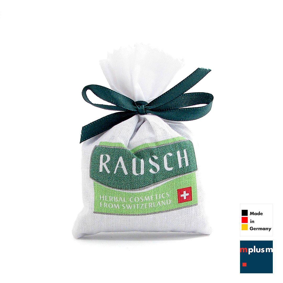 Duftsäckchen mit mehrfarbigem Logo-Druck als Werbeartikel aus Deutschland