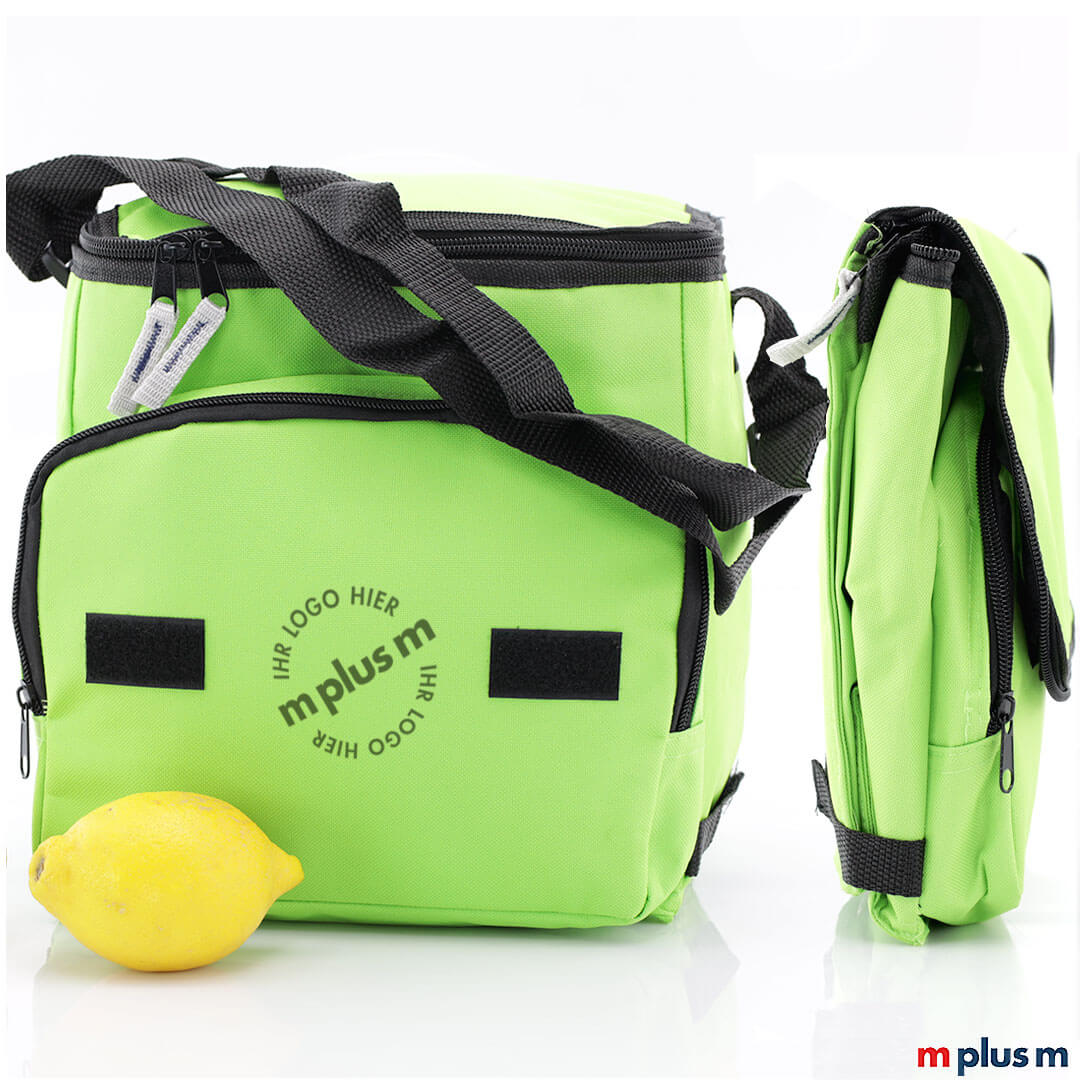 Faltbare-Kuehltasche-Logo-bedrucken Shoppy, die faltbare Kühltasche mit individuellem Logo Druck als Werbeartikel