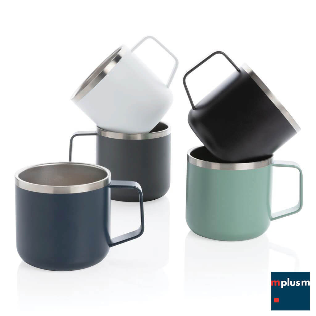 Edelstahl Isoliertasse in 5 Farben und perfekt mit Logo zu bedrucken