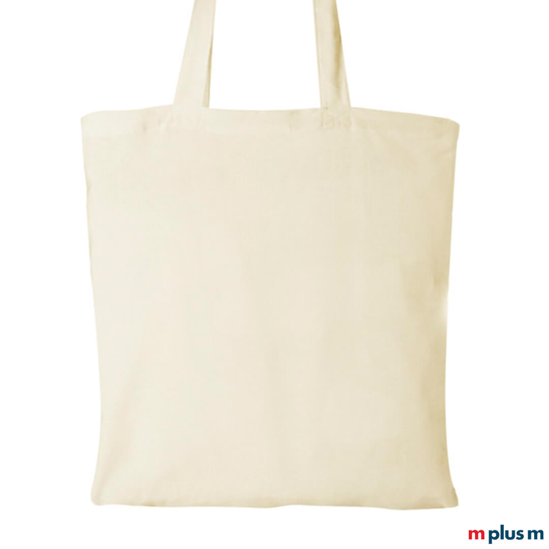 Nachhaltige Einkaufstasche in Beige mit Ihrem Logo bedrucken Nachhaltige Einkaufstasche in Beige mit Ihrem Logo bedrucken