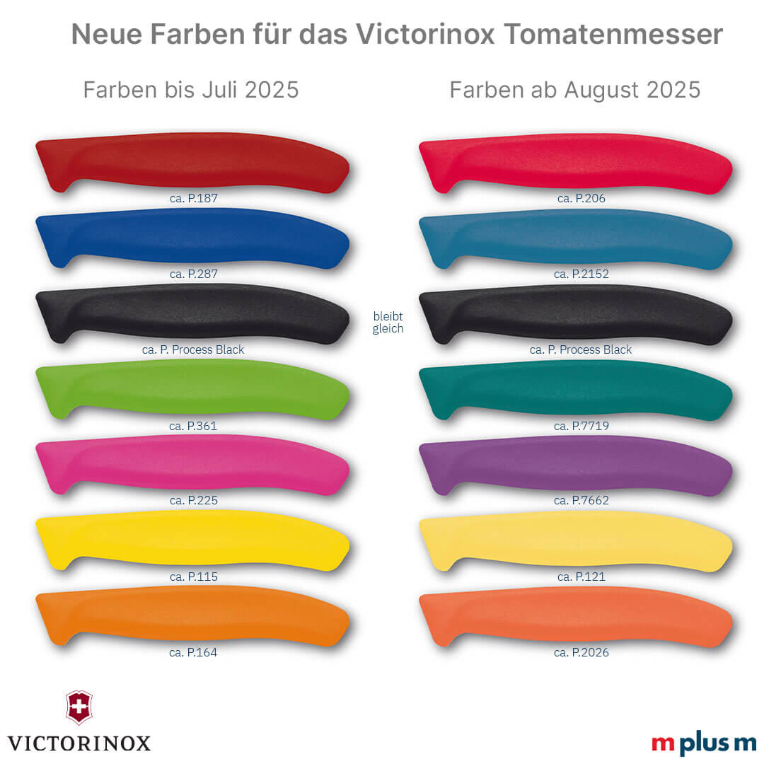 Farben Victorinox Tomatenmesser 2025 Neue Farben Victorinox Tomatenmesser ab August 2025