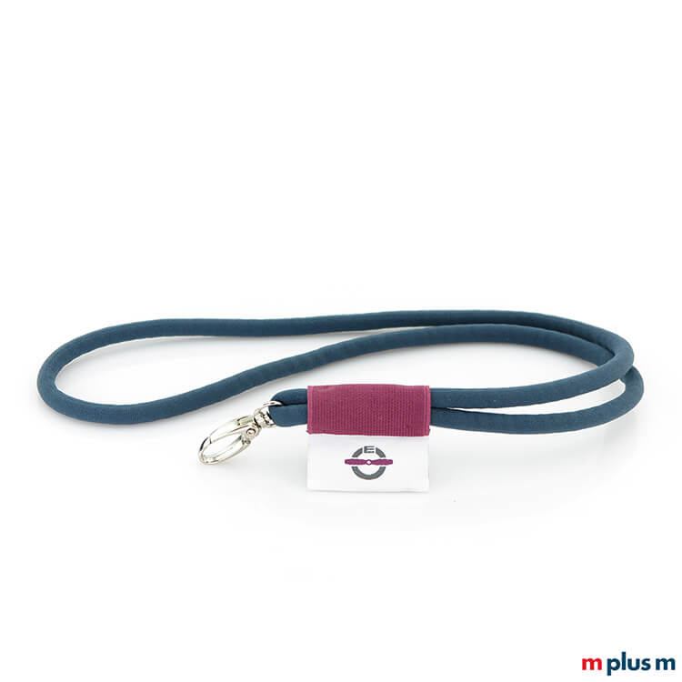 Tube Flag Kordel Schlüsselband Blau Lila