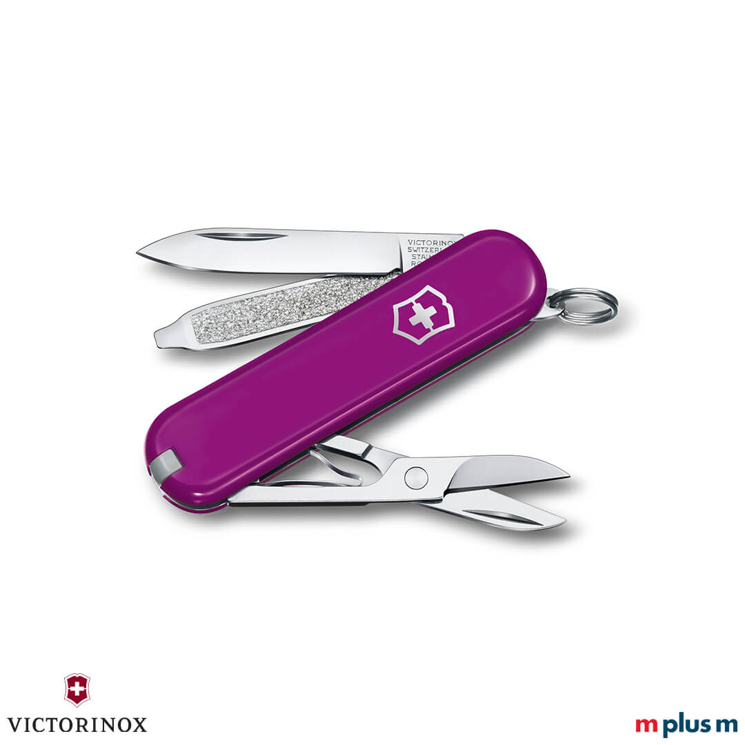 Kleines Schweizer Taschenmesser 'Classic SD Colors' in Lila als Werbeartikel Kleines Schweizer Taschenmesser 'Classic SD Colors' in Lila als Werbeartikel
