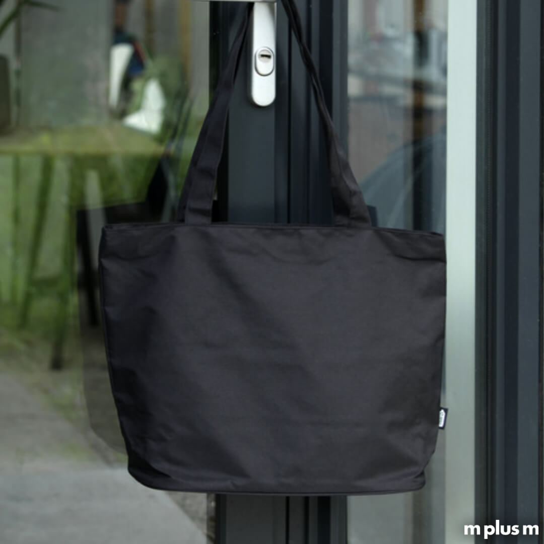 Schwarze Strandtasche 'Caren' als nachhaltiges Giveaway mit Logo bedrucken Schwarze Strandtasche 'Caren' als nachhaltiges Giveaway mit Logo bedrucken
