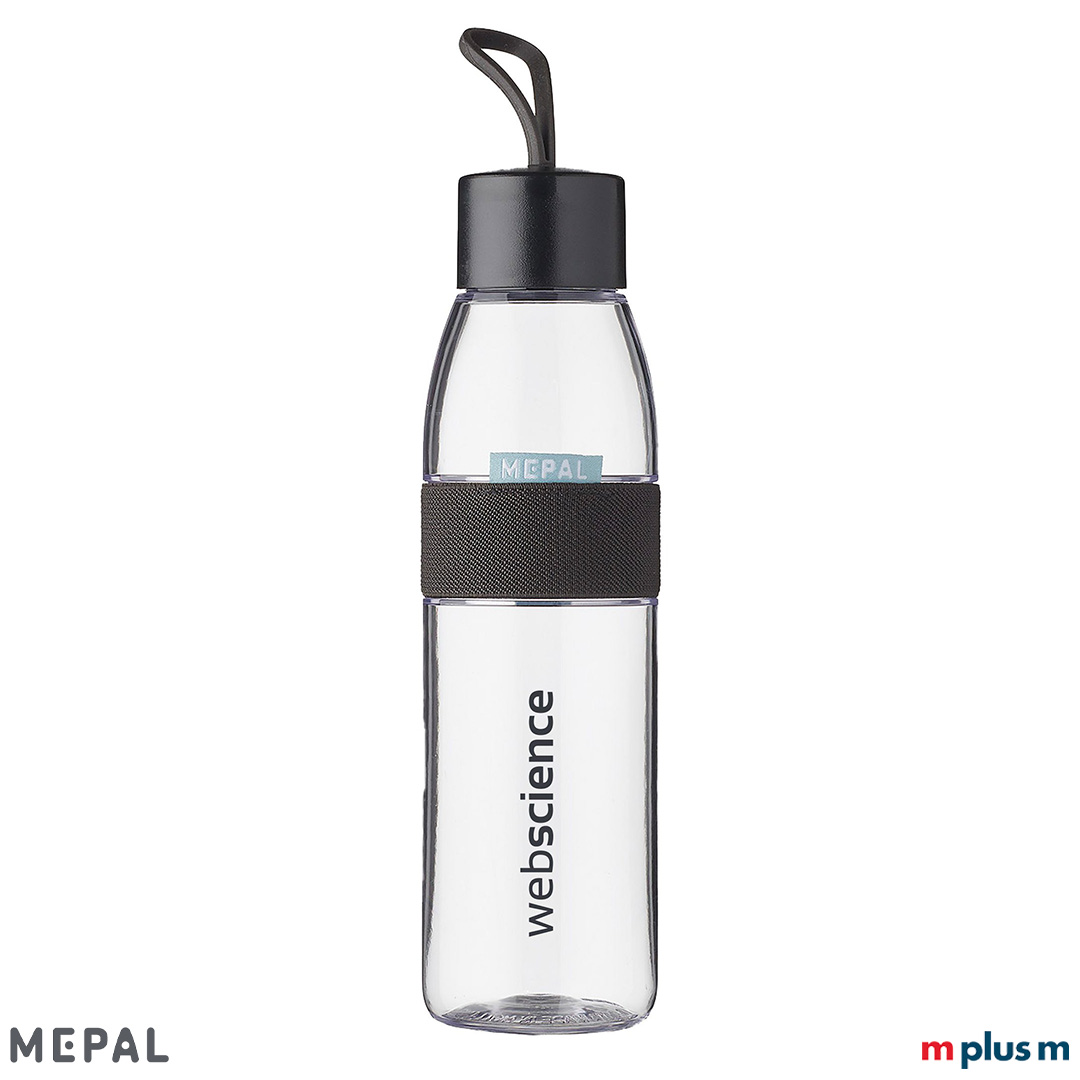 Schwarze BPA-freie Trinkflasche