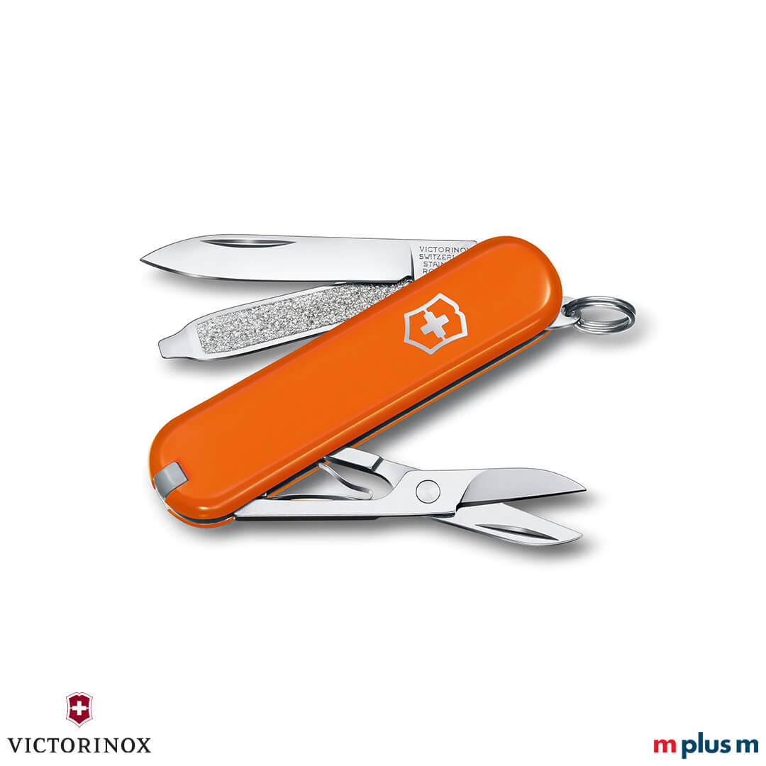 Victorinox Classic SD Taschenmesse in Orange als Werbegeschenk Victorinox Classic SD Taschenmesse in Orange als Werbegeschenk