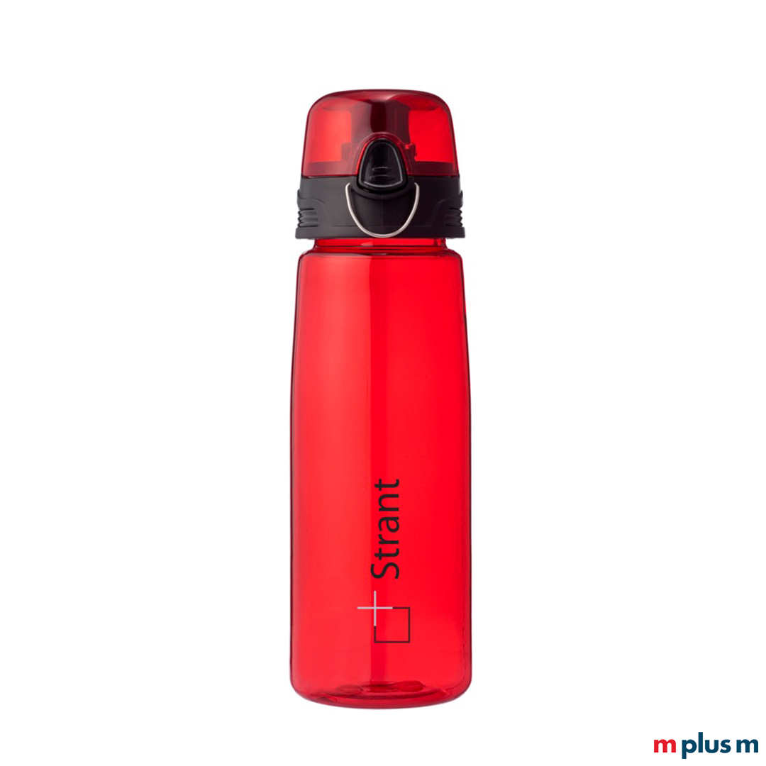 Nachhaltige Sportflasche in rot mit Logo bedrucken
