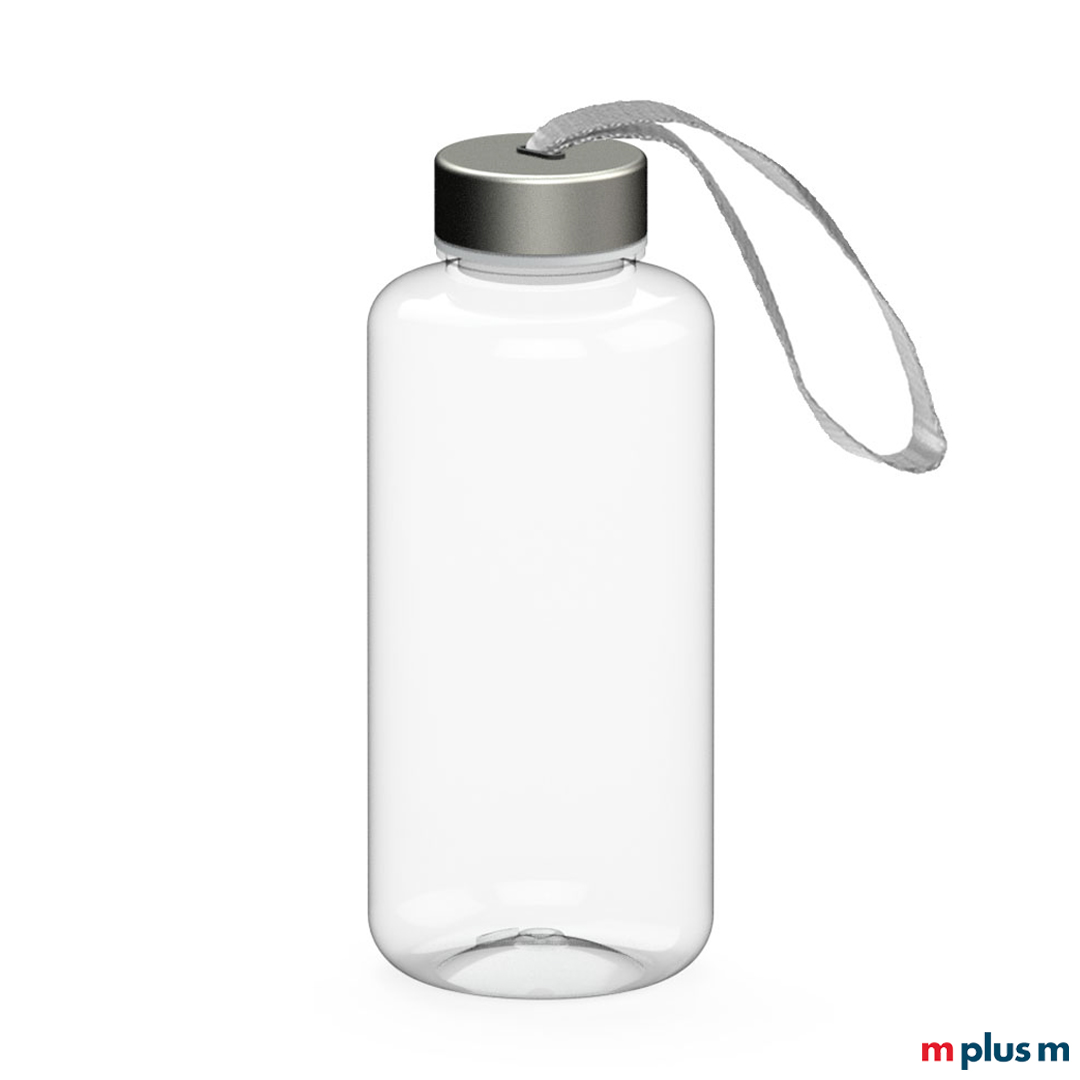 Die 'Pure' Trinkflasche mit einem Liter Volumen wird aus bruchfestem Tritan hergestellt. Mit Logo Druck ideal als Mitarbeitergeschenk, Werbeartikel oder Give Away