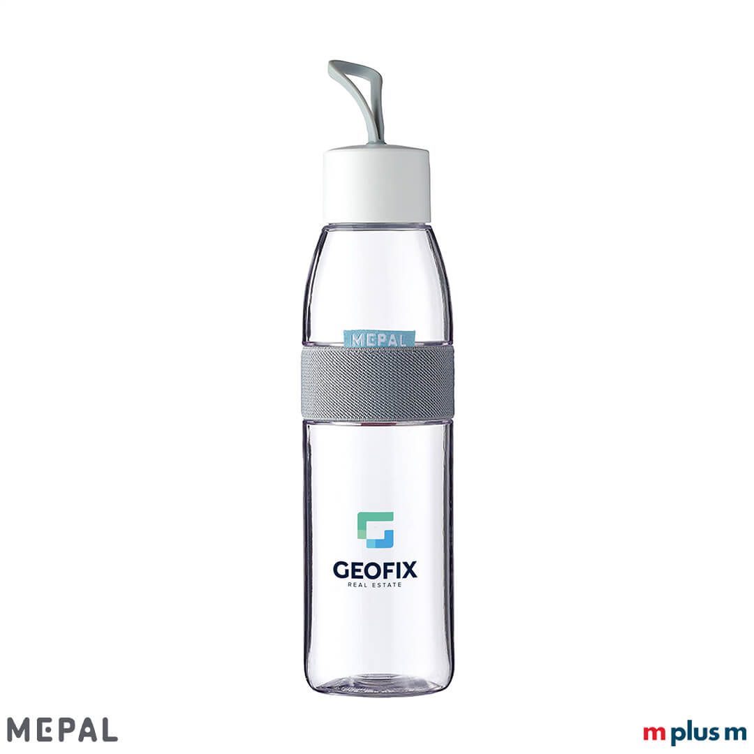 Mepal Ellipse Tinkflasche in Transparent Aus Europa: Mepal Ellipse Tinkflasche in Transparent mitLogo Druck