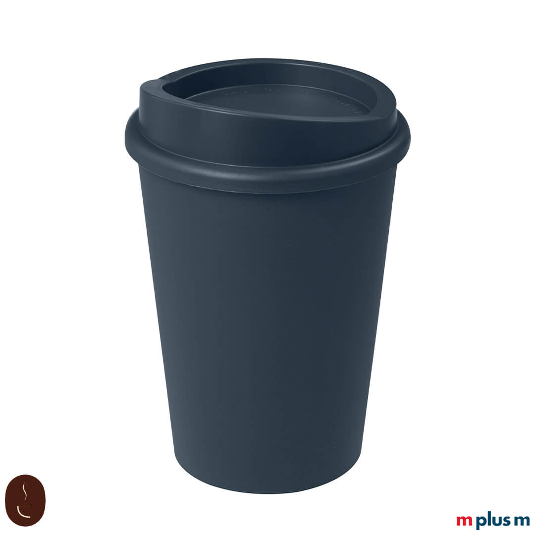 Robuster dunkelblauer 300 ml Kaffeebecher, BPA-frei und ideal für täglichen Einsatz unterwegs