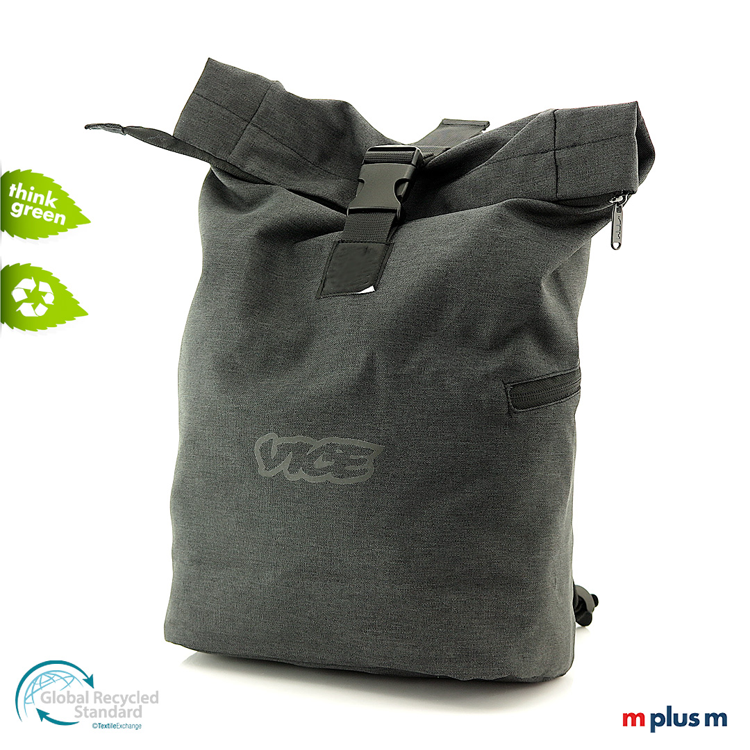 NachhaltigeN PET Recycling Rucksack mit Logo bedrucken