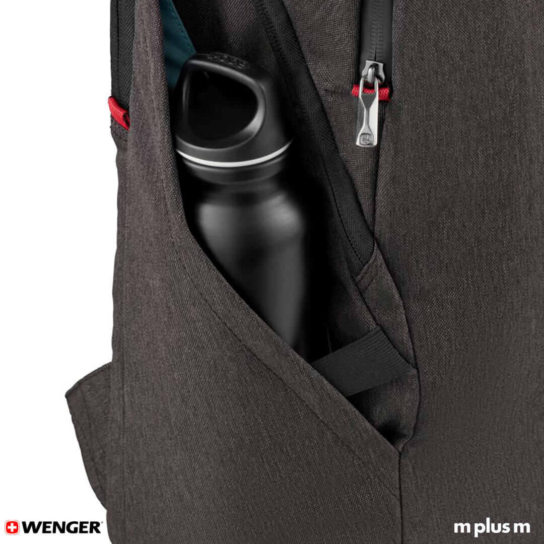 Wenger MX Light Laptop Rucksack Flaschentasche Auch für Trinkflasche ist Platz: Wenger MX Light Laptop Rucksack