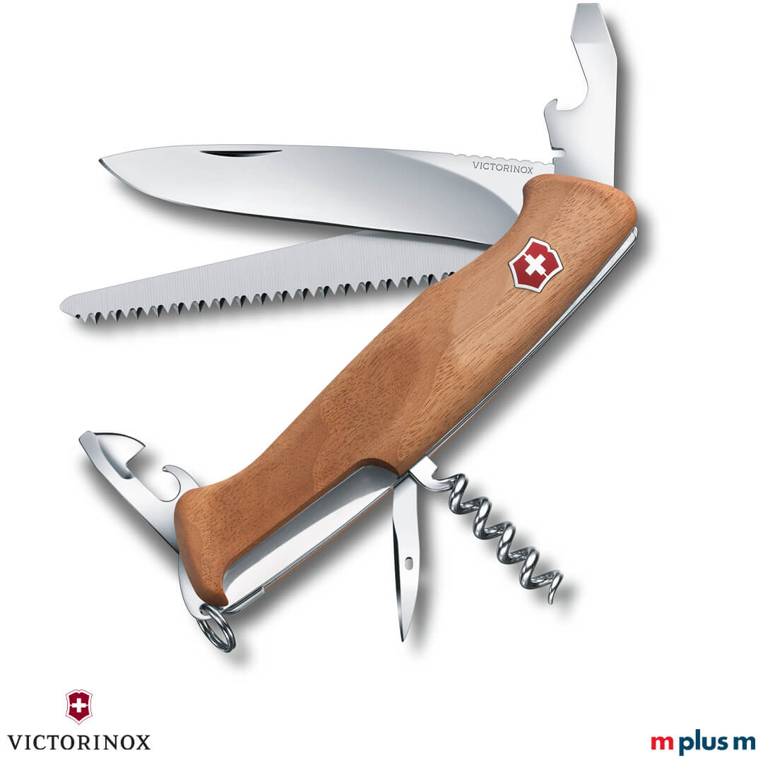 Victorinox Ranger Wood 55 ausgeklappt 'Ranger Wood 55' Victorinox Schweizer Taschenmesser