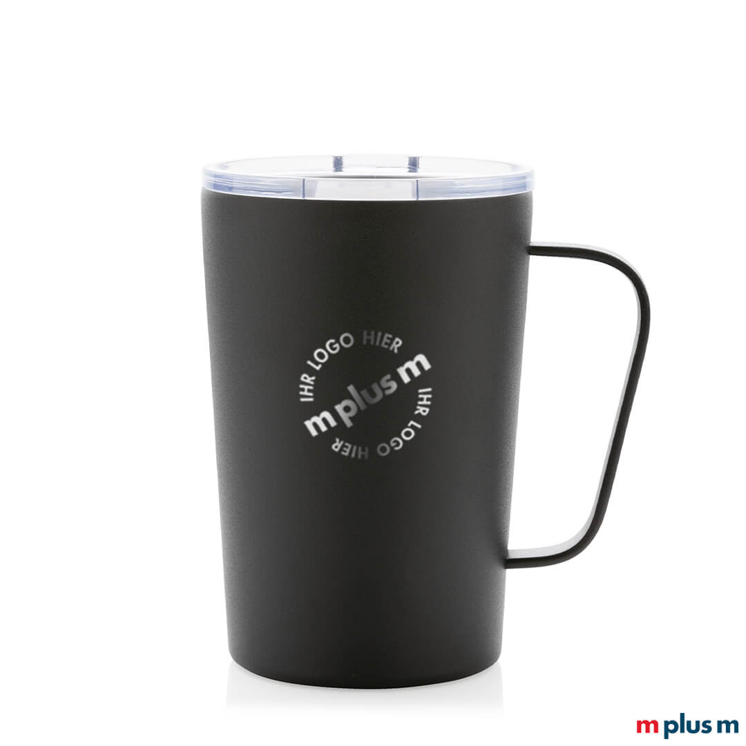 Edelstahl Thermotasse Jack in schwarz Edelstahl Thermotasse Jack in schwarz