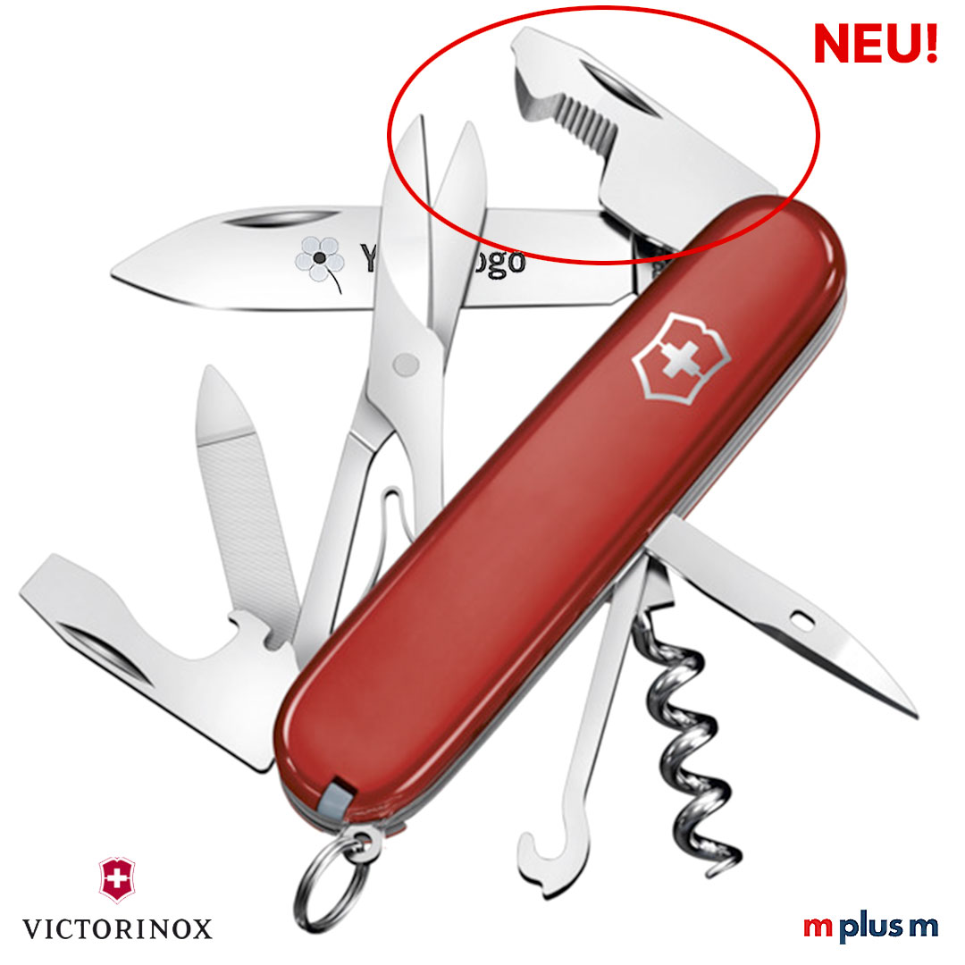 Jetzt neu: Das erste Schweizer Taschenmesser von Victorinox mit Paketöffner Klinge. Als Werbartikel ab 30 Stück mit Logo zu bedrucken