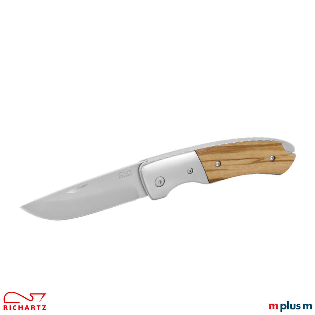 Richartz Leo 200 Olive Messer ausgeklappt