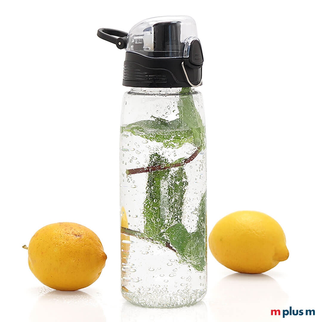 Aqua Capri Trinkflasche Title Aqua Capri Trinkflasche: Aus spülmaschinenfestem tritan und mit Logo zu bedrucken