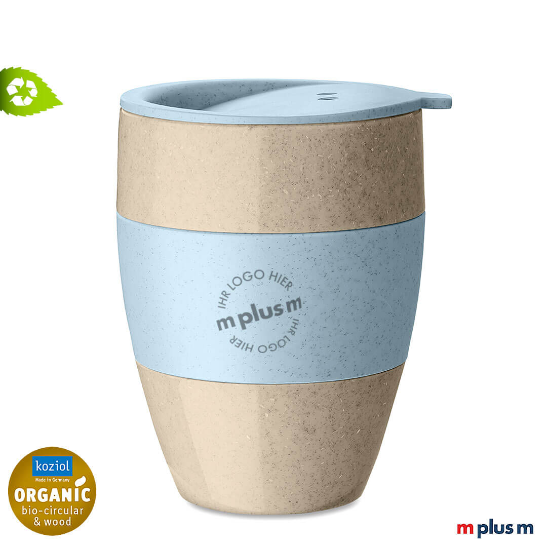 Nachhaltiger-Thermobecher-bedrucken-BioC-275 Nachhaltiger Thermobecher aus Deutschland: Aroma To Go von Koziol als Werbeartikel mit Logo Druck