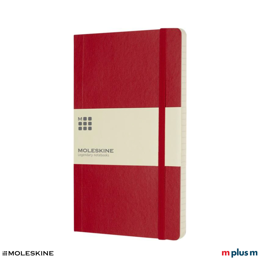 Moleskine Classic Softcover in der Farbe Rot/Scharlachrot