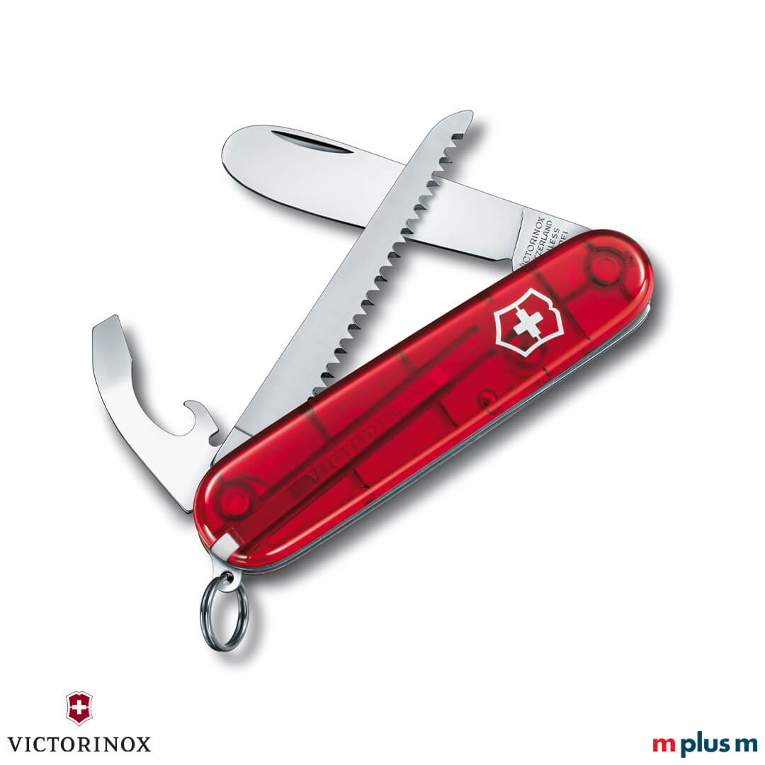 My First Victorinox Taschenmesser in der Farbe Transparent Rot My First Victorinox Taschenmesser in der Farbe Transparent Rot