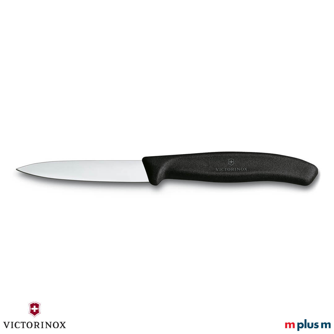 Victorinox Gemüsemesser 8cm mit Glattschliff in der Farbe Schwarz Victorinox Gemüsemesser 8cm mit Glattschliff in der Farbe Schwarz