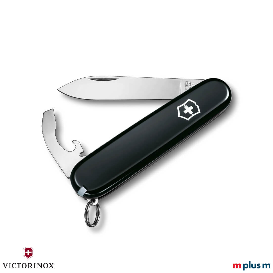 Victorinox Bantam in der Farbe Schwarz ausgeklappt