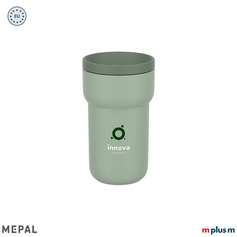 Grüner Coffee To Go Becher Ellipse von Mepal als Werbeartikel
