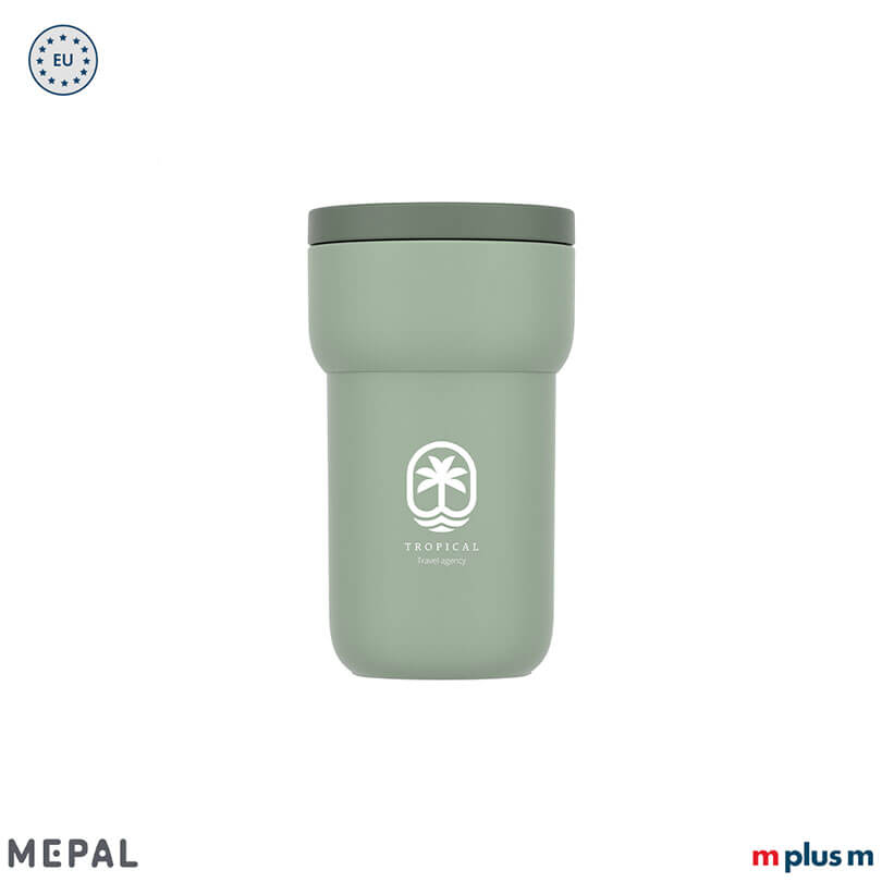 Mepal Ellipse Coffee To Go Becher in Grün mit Logo bedrucken