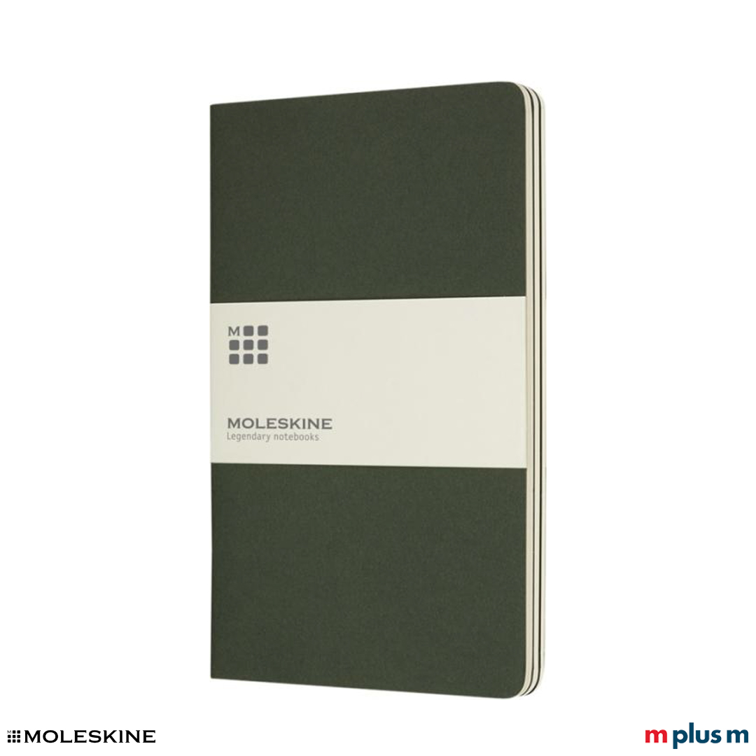 Moleskine Notizbuch Cahier Journal L in der Farbe Dunkelgrün/Myrtengrün
