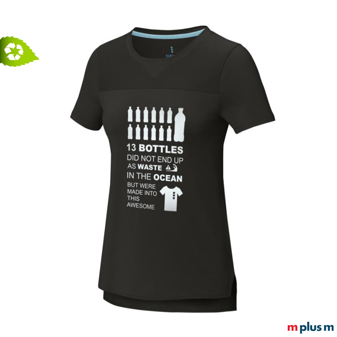 Nachhaltiges Sport T-Shirt aus recycling PET als individueller Werbeartikel
