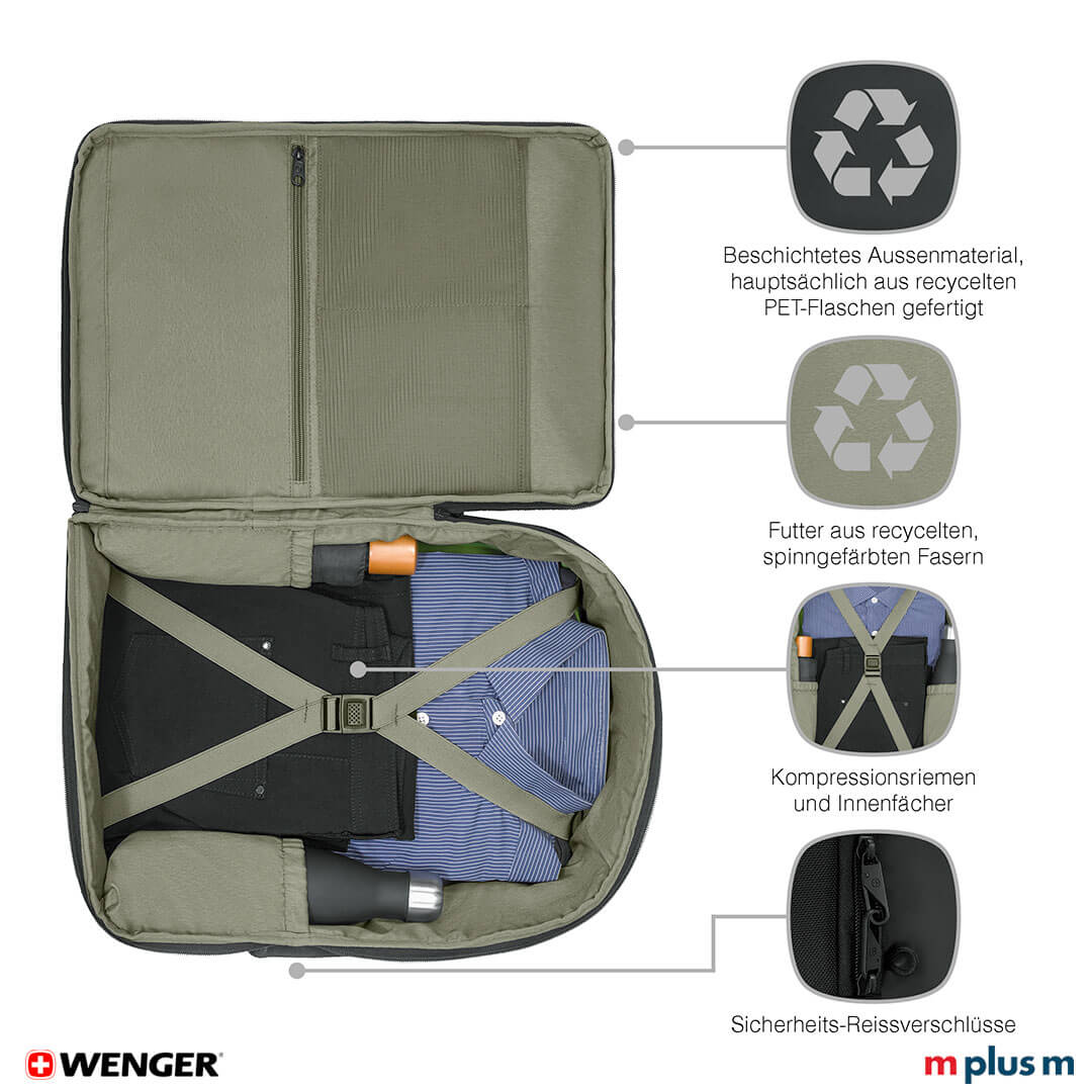 Auch für die Kurzreise sehr gut geeignet: Wenger UrbanOne Travel Backpack