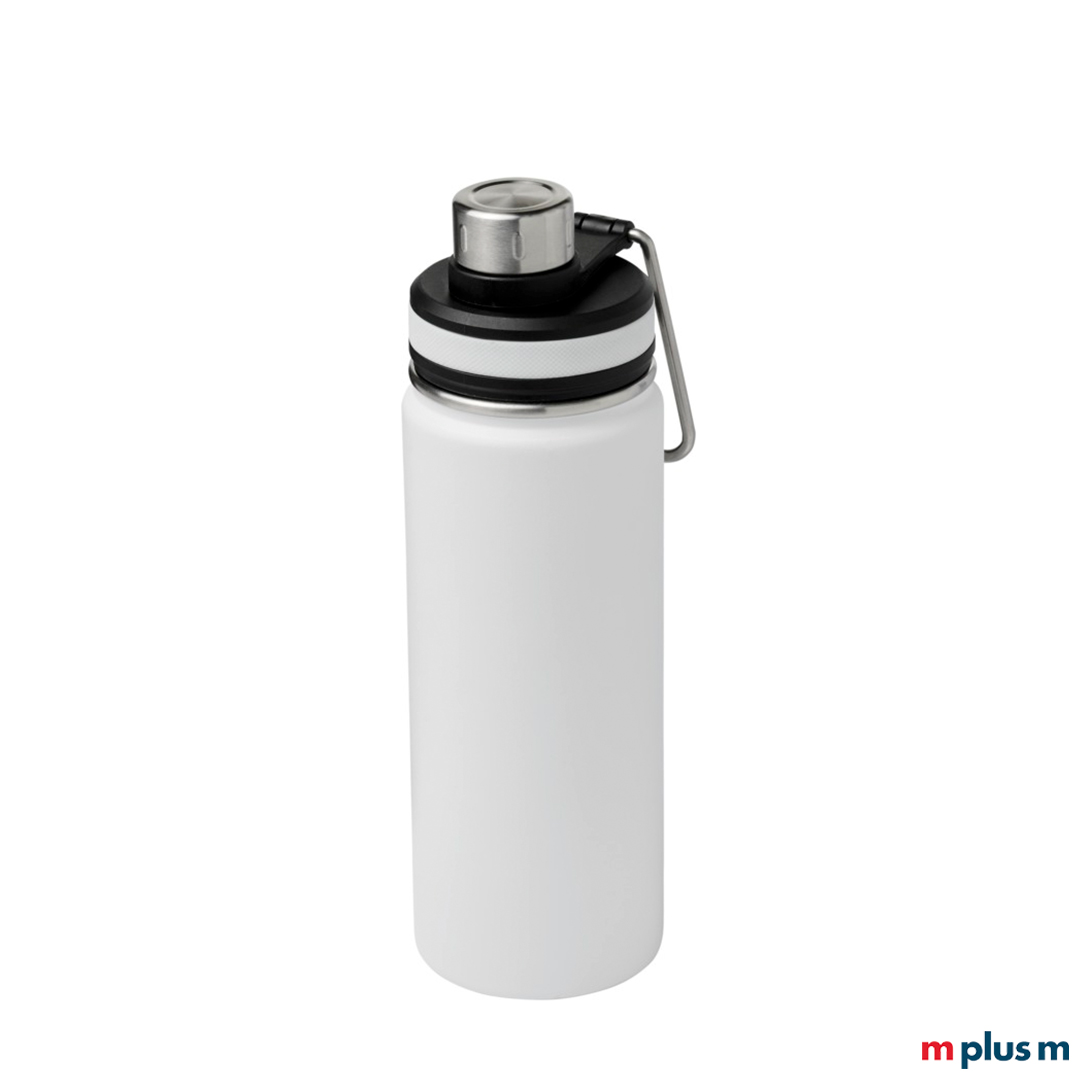 Thermosflasche in weiß mit Ihrem Logo bedrucken