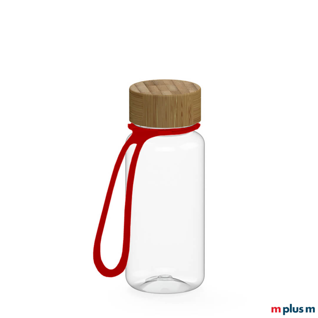 Natural-Wassertrinkflasche-bedrucken-mit-Logo-Trageschlaufe-Sport-als-Giveaway Trinkflasche bedruckt mit Logo als Giveaway. Auslaufsicher, für die Spülmaschine und aus robustem Material