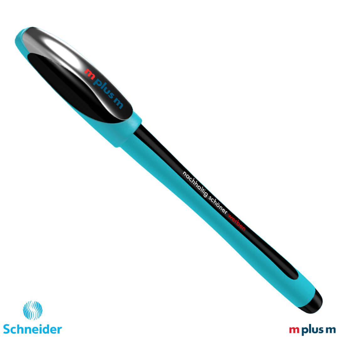 Blau/Schwarz Schneider Memo XB Kugelschreiber mit Viscoglide®-Technologie für weiches Schreiben, hochwertig und nachhaltig mit Logo bedrucken Blau/Schwarz Schneider Memo XB Kugelschreiber mit Viscoglide®-Technologie für weiches Schreiben, hochwertig und nachhaltig mit Logo bedrucken