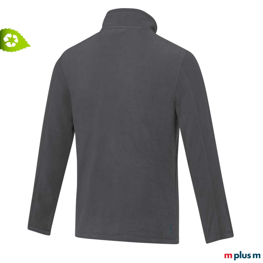 Nachhaltigkeit-trifft-auf-Stil-Individuell-bedruckte-Fleecejacke-als-Onoarbding Nachhaltige Übergangsjacken mit Logodruck als Werbeartikel