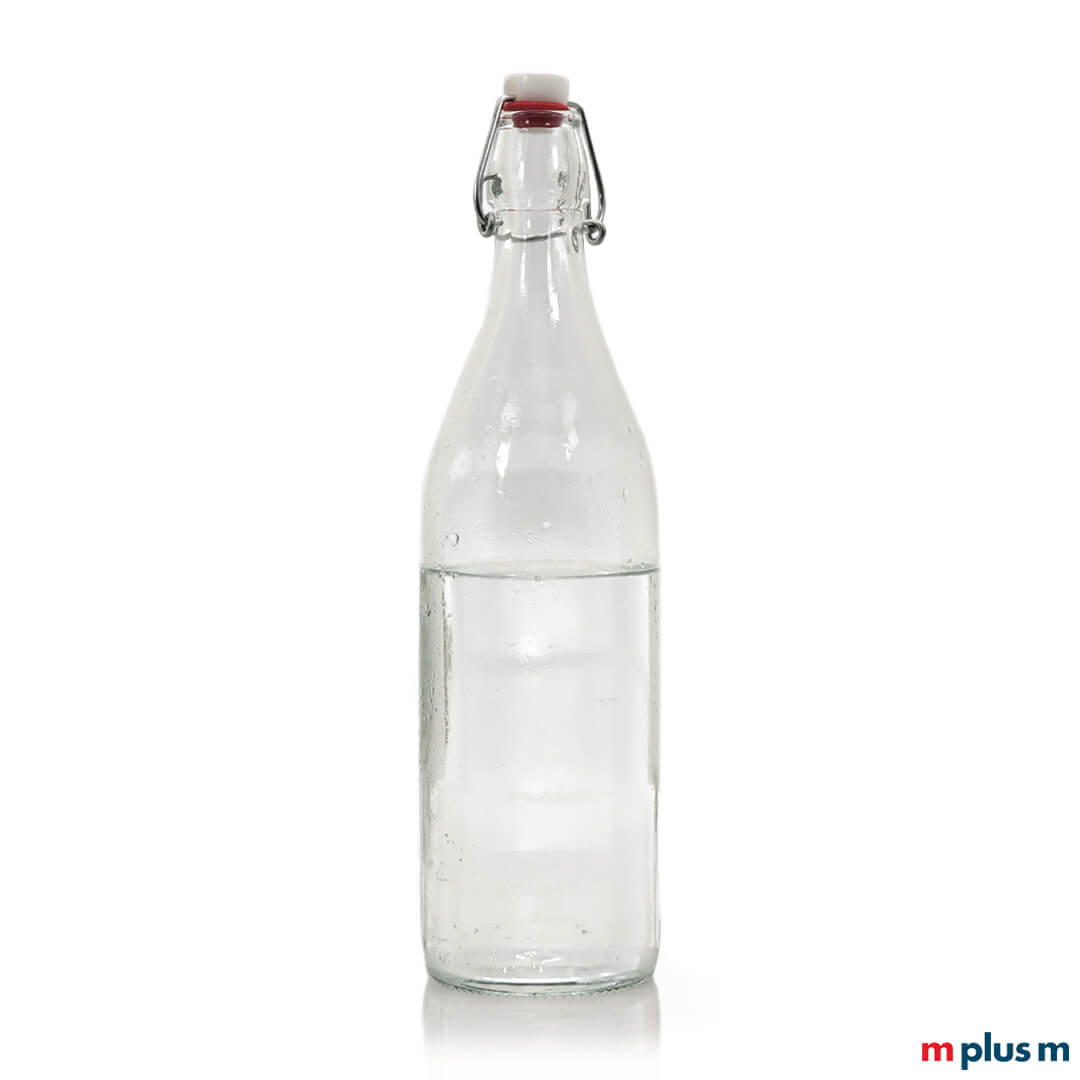 Bügelverschluß Glasflasche Ludwig 1,0 l aus Europa Bügelverschluß Glasflasche Ludwig 1,0 l aus Europa