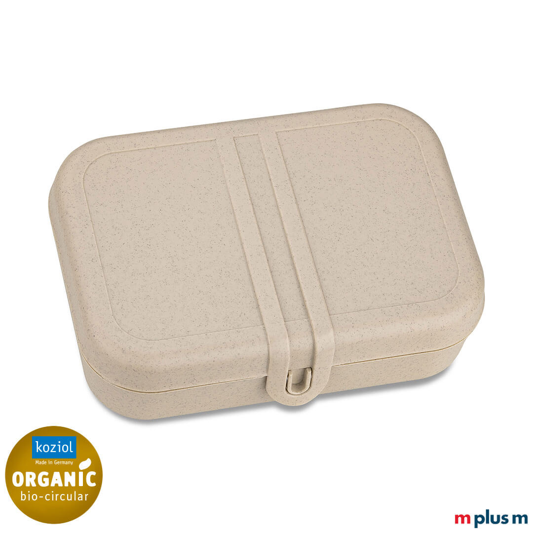 Nachhaltige 'Pascal L' Lunchbox von Koziol in Beige, recycelbar und kompakt, ideal für Werbeartikel mit Logo-Druck Nachhaltige 'Pascal L' Lunchbox von Koziol in Beige, recycelbar und kompakt, ideal für Werbeartikel mit Logo-Druck