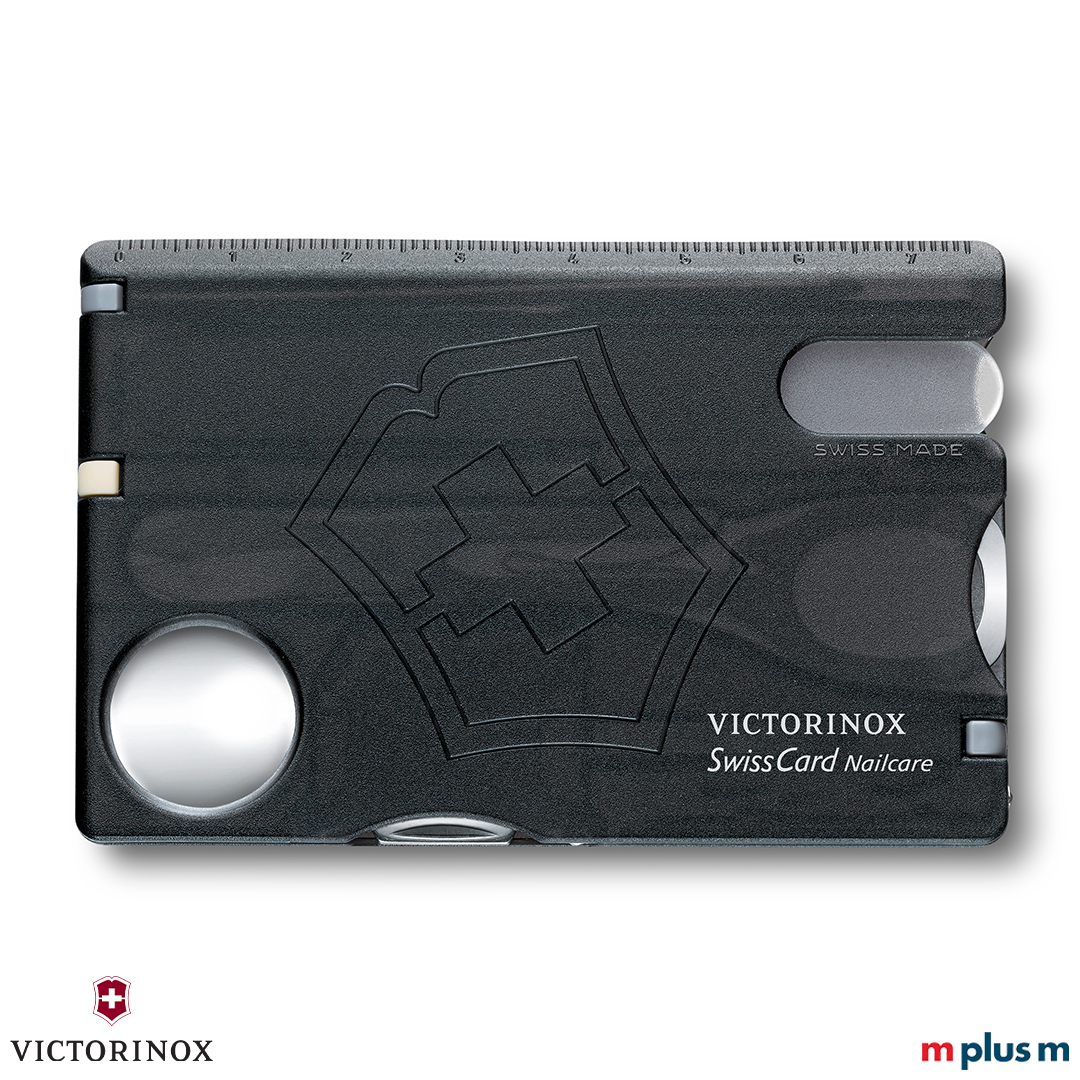 Victorinox Swiss Card Nail Care in Transparent Schwarz