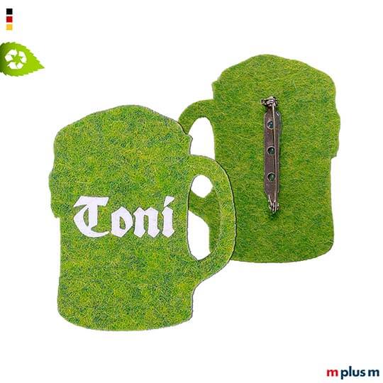 Filz Anstecker Maßkrug Filz Anstecker Maßkrug