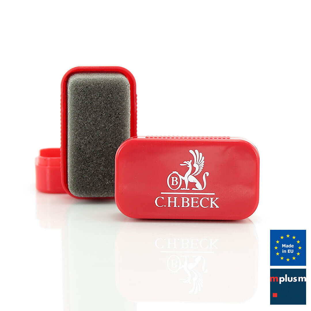 Schuhputz-Schwamm-mit-Logo-bedrucken-BCK-R Schuhpflege Schwamm mit Logodruck