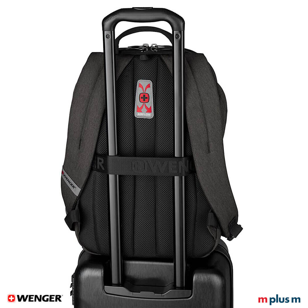 Wenger MX Light Laptop Rucksack Trolley Mit Trolley Schlaufe: Wenger MX Light Laptop Rucksack