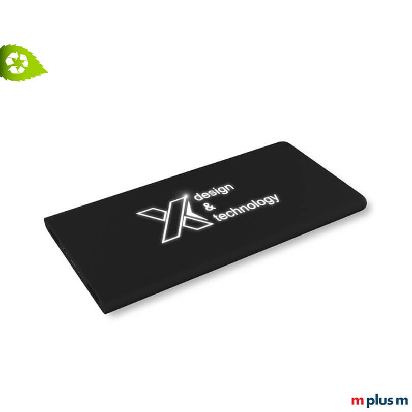 'Light' Powerbank mit Leuchtlogo 'Light' Powerbank mit Leuchtlogo
