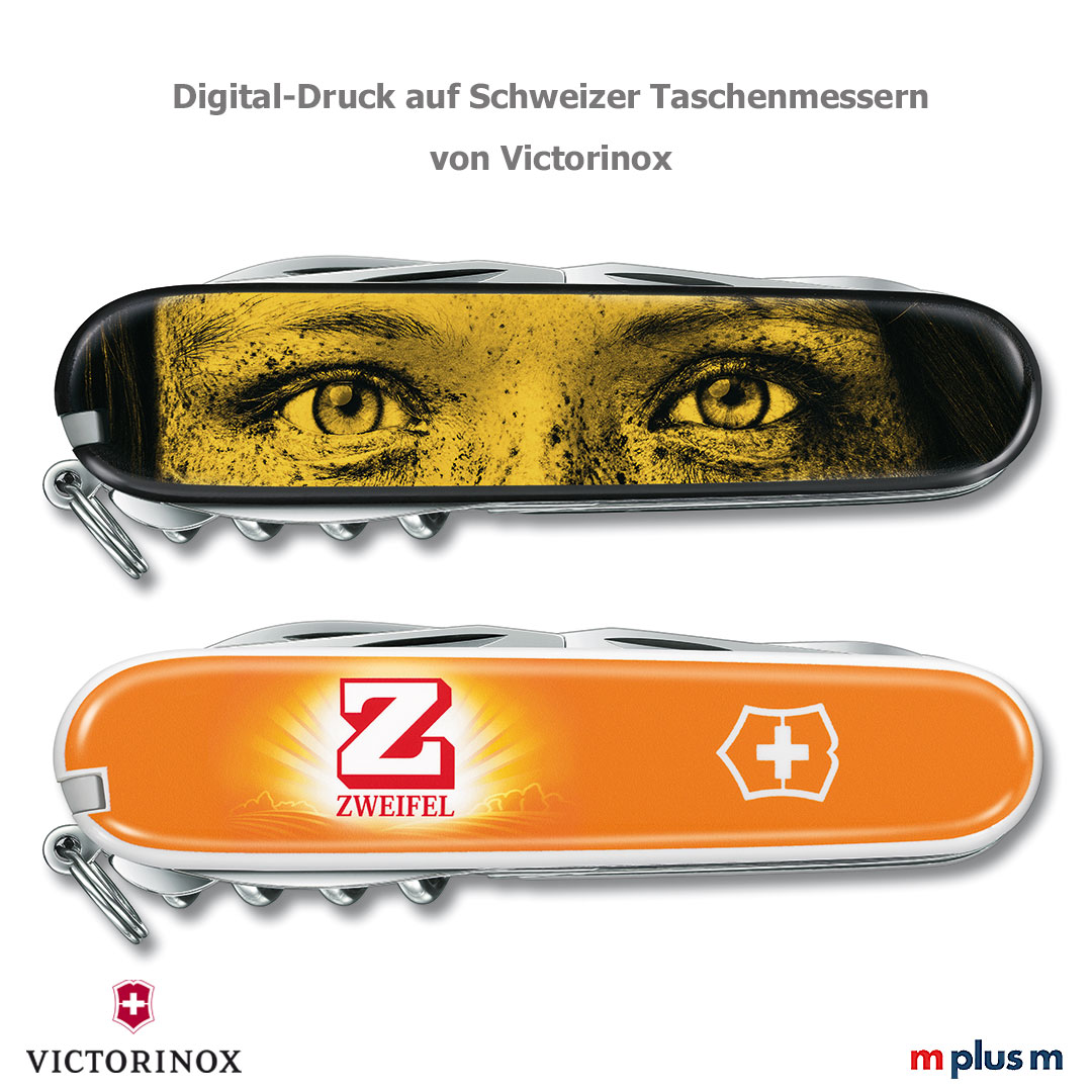 Digitaldruck auf Victorinox Taschenmessern als werbeartikel