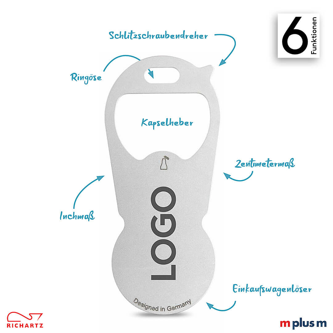 Fläche für Logo Gravur aus duo EInkaufswagenlöser als Werbeartikel Logo Gravur aus duo EInkaufswagenlöser als Werbeartikel